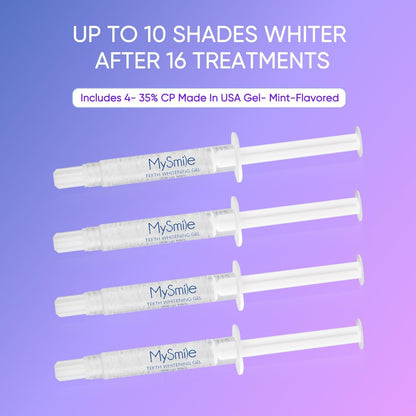 Deluxe 10 Min Teeth Whitening Kit with 28 LED Light, 35% Carbamide Peroxide Teeth Whitening Gel, Helps Remove Years of Stains from Coffee, Soda, Wines, Smoking, Food
